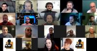 A screen shot of the AblGamers Brazil founding meeting there are 18 in attendance