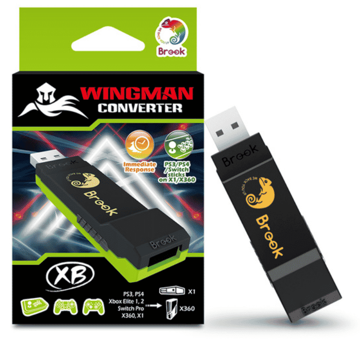 A USB stick leaning on the box that it comes in.