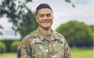 cfc 1 A young man wearing a military camo uniform