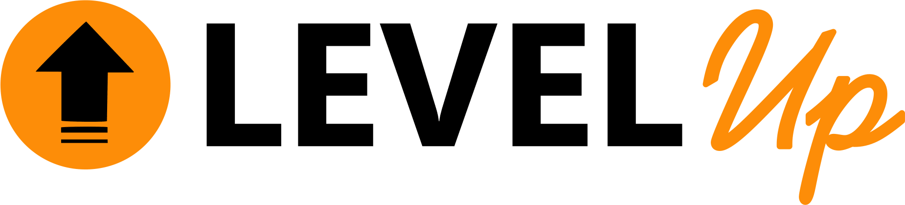 Graphic that says "Level up"